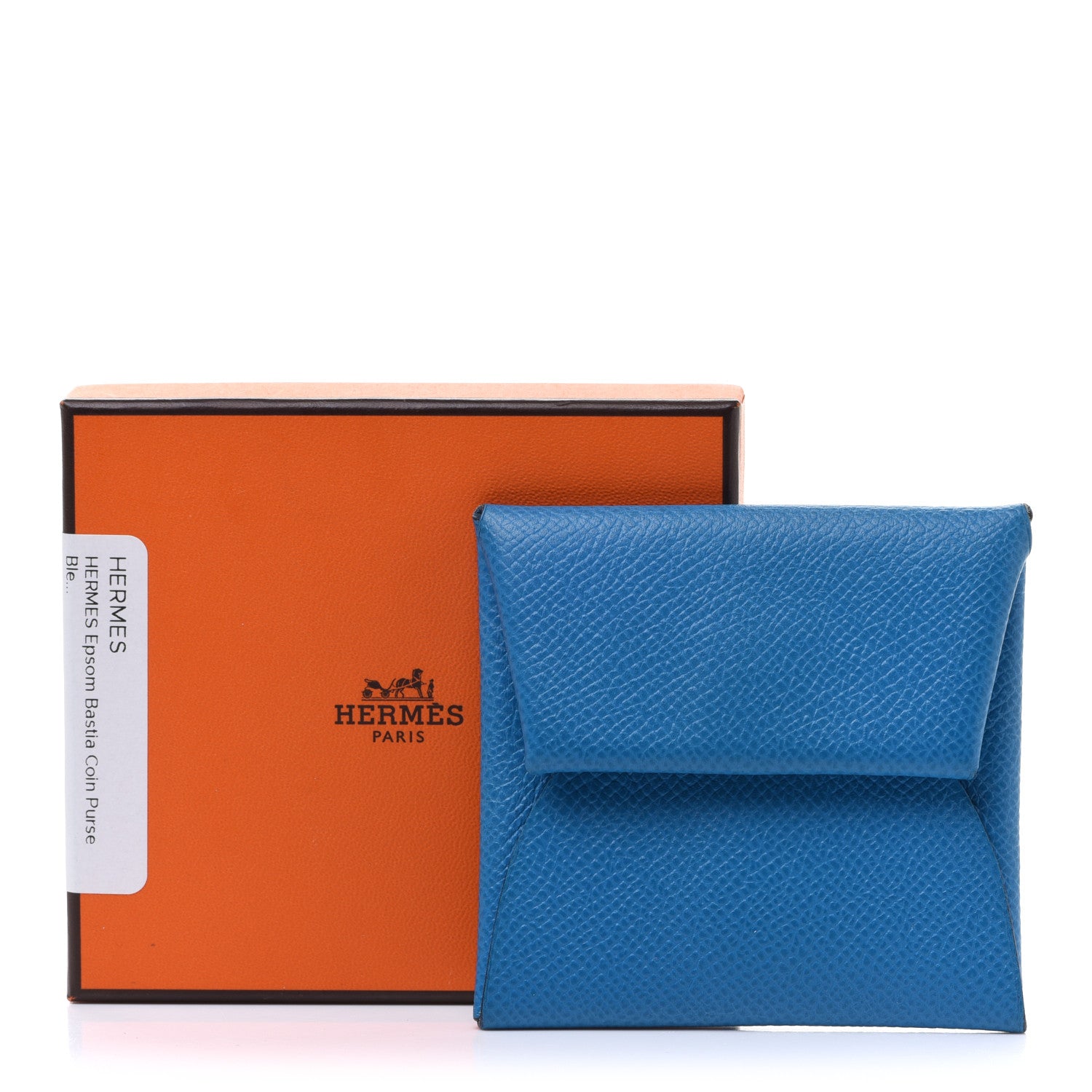 Hermes Epsom Bastia Coin Purse Bleu Izmir 8 of 8