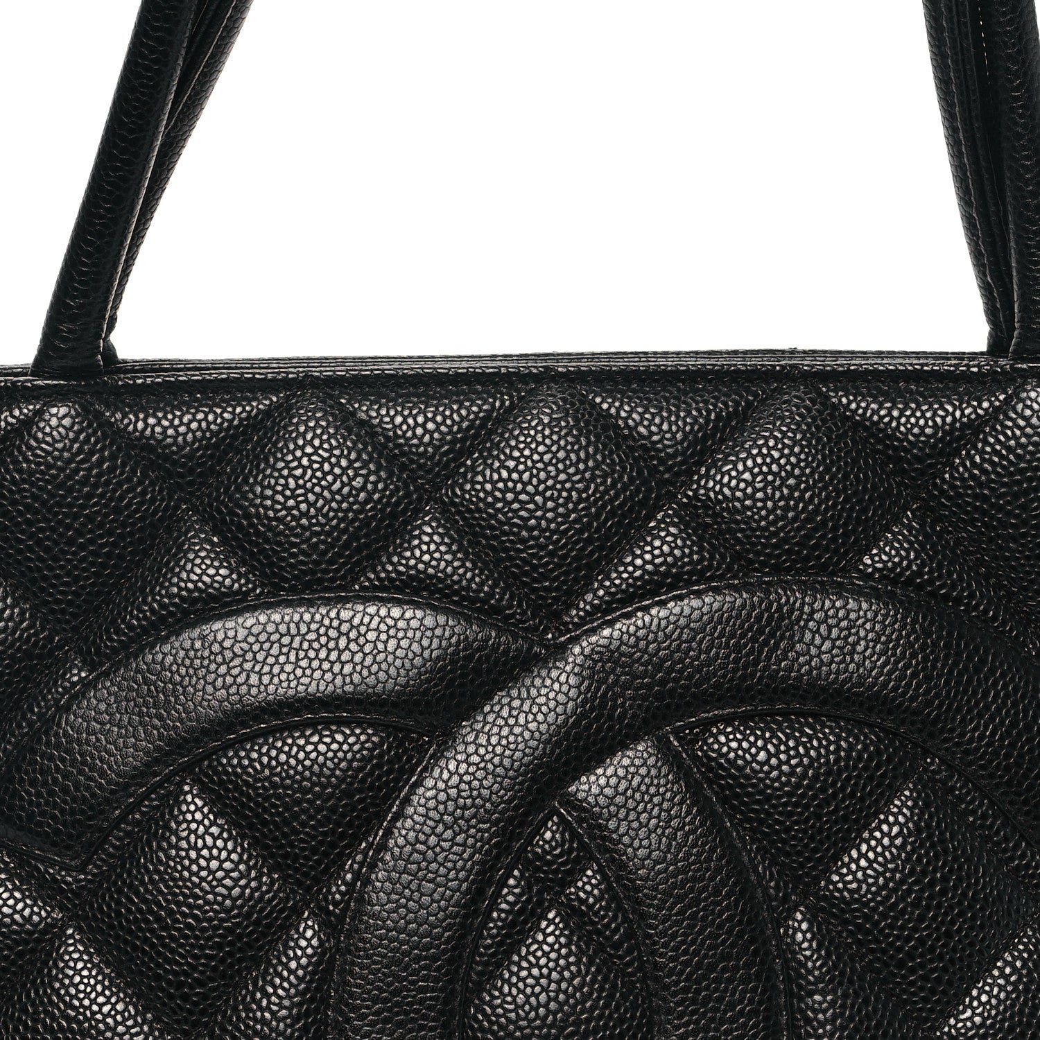 Chanel Caviar Quilted Medallion Tote Black 8 of 13