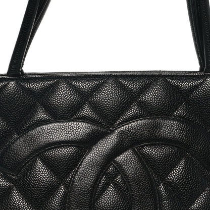 Chanel Caviar Quilted Medallion Tote Black 8 of 13