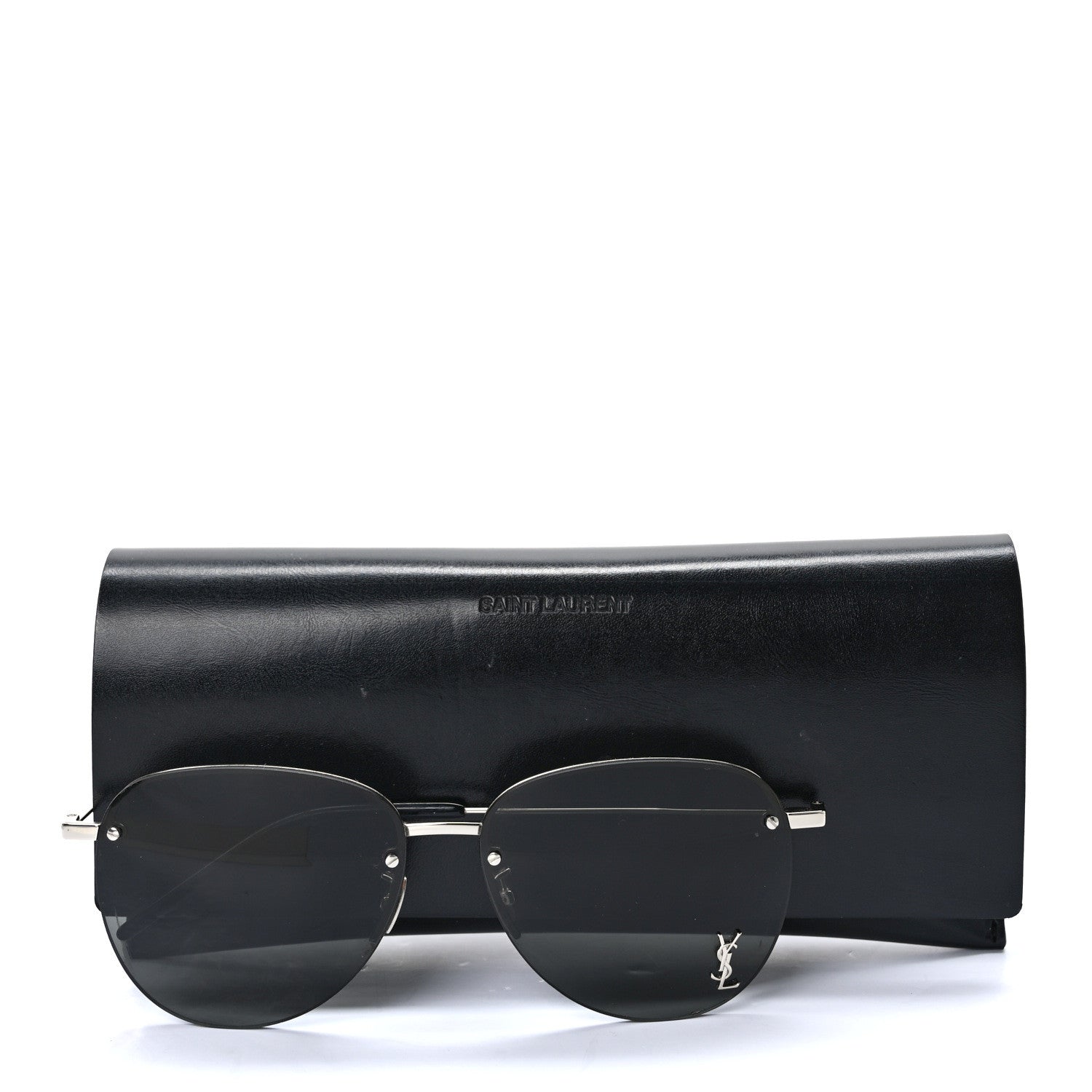 Saint Laurent Metal Aviator 61mm SL 328 Sunglasses Black 10 of 10