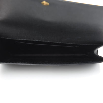Saint Laurent Textured Calfskin Y Ligne Clutch Black 5 of 7