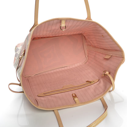 Louis Vuitton Damier Azur Tahitienne Neverfull MM 6 of 8