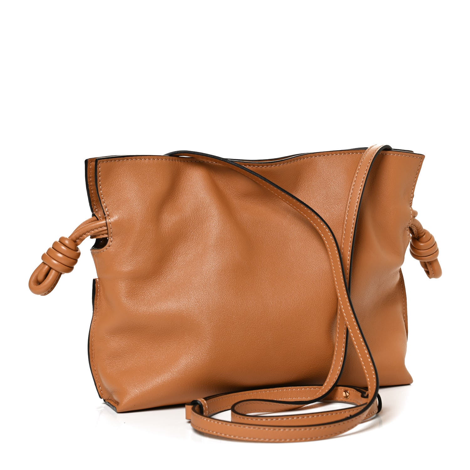 Loewe Calfskin Mini Flamenco Knot Clutch Warm Desert 3 of 11