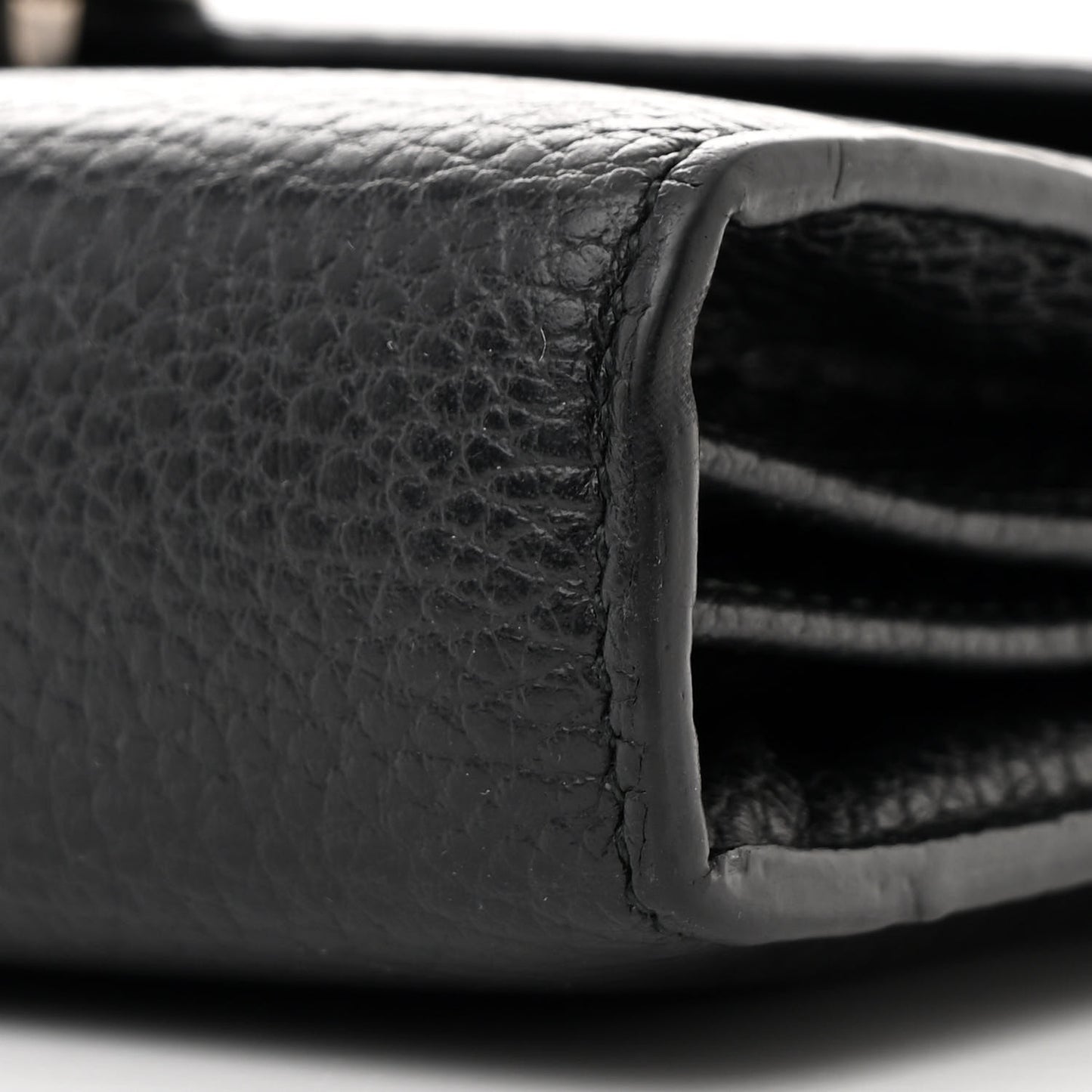 Calfskin Mini Dionysus Chain Wallet Black