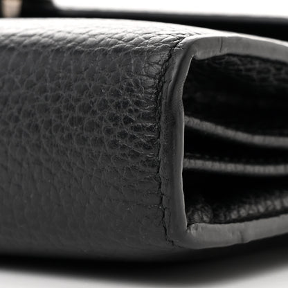 Gucci Calfskin Mini Dionysus Chain Wallet Black 12 of 13