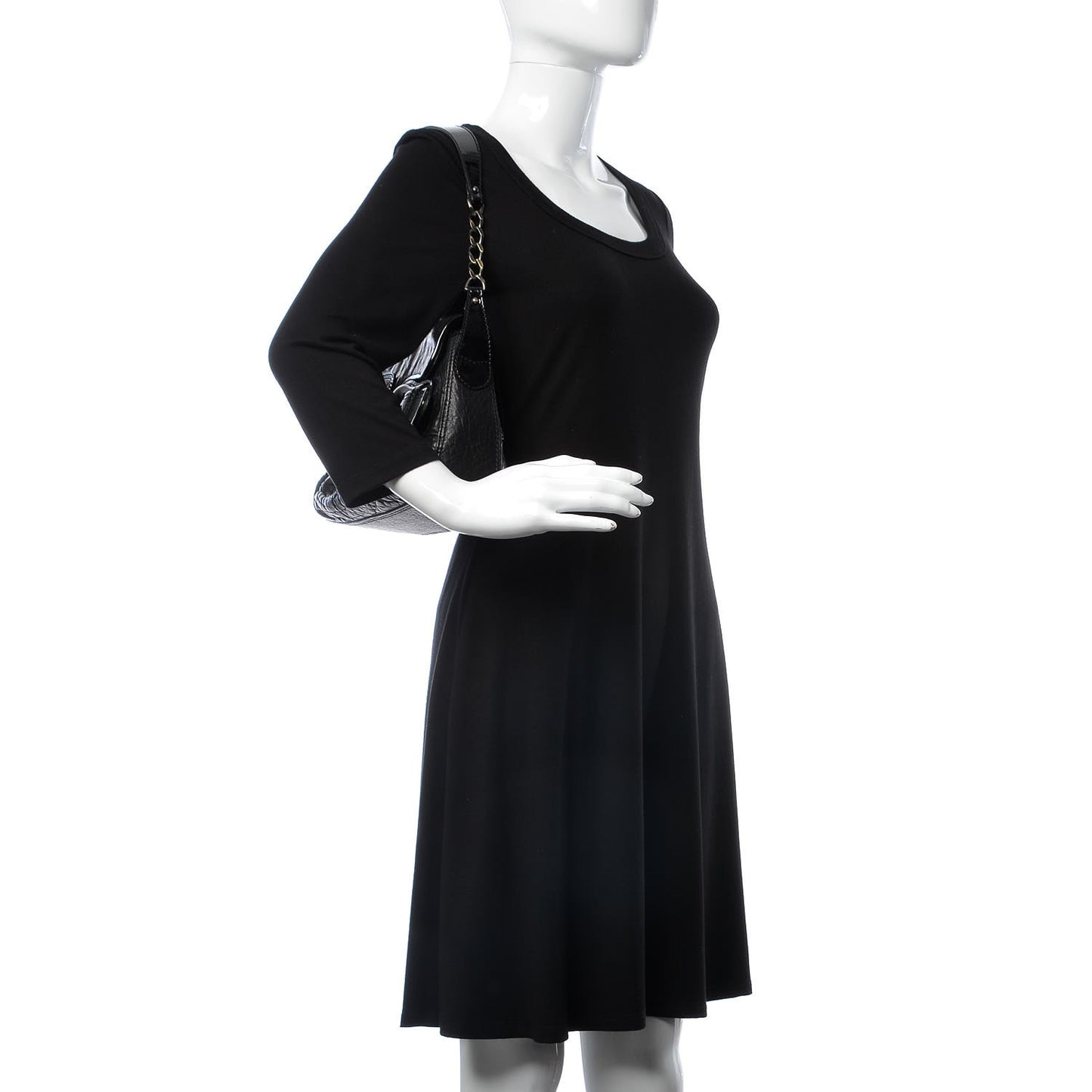 Nappa Patent B Bis Flap Bag Black