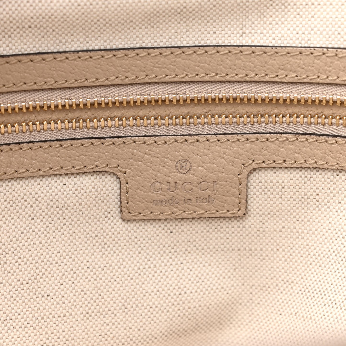 GG Supreme Monogram Textured Dollar Calfskin Web Medium Ophidia Shopping Tote Beige Mystic White Oatmeal