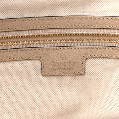 Gucci GG Supreme Monogram Textured Dollar Calfskin Web Medium Ophidia Shopping Tote Beige Mystic White Oatmeal 6 of 11