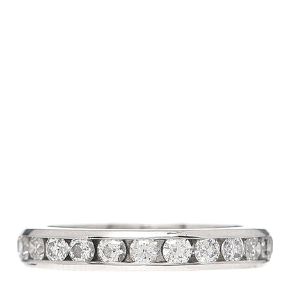 Tiffany Platinum Diamond 3mm Wedding Band Ring 48 4.5 1 of 5