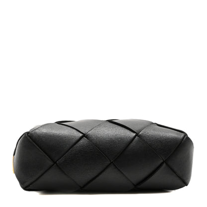 Bottega Veneta Lambskin Maxi Intrecciato Small Cassette Camera Bag Black 4 of 10