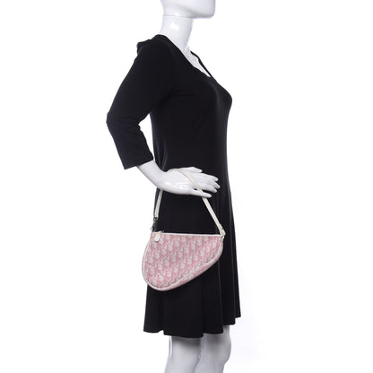 Christian Dior Monogram Mini Saddle Pochette Pink 2 of 10