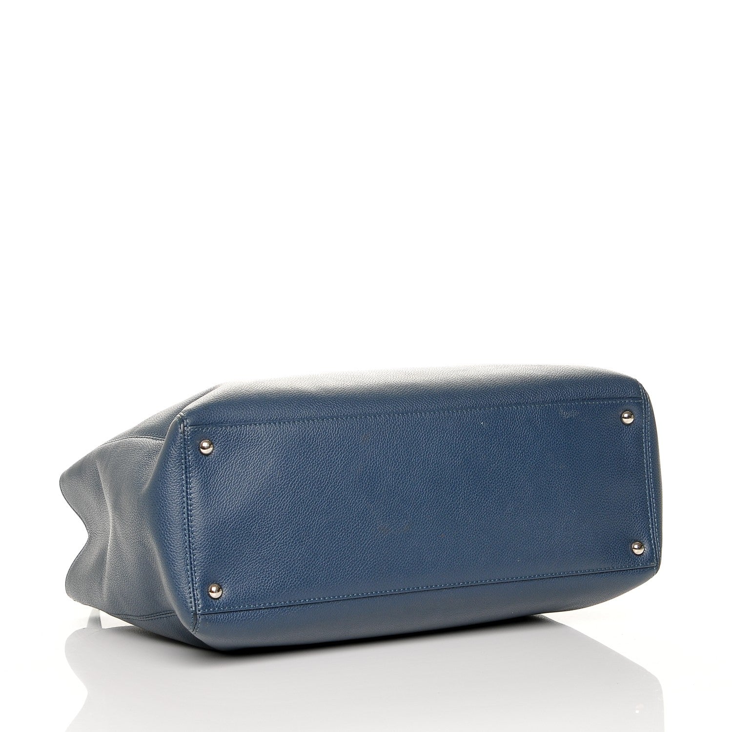 Chanel Calfskin Cerf Executive Shopper Tote Blue 4 of 7