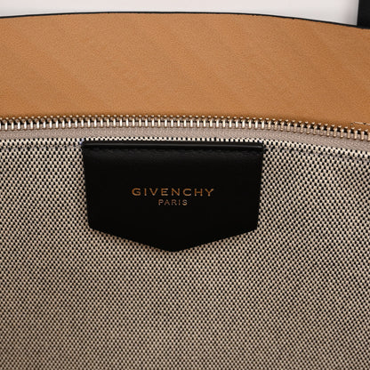 Givenchy Calfskin Chain Embossed Large Bond Shopper Tote Black 6 of 9