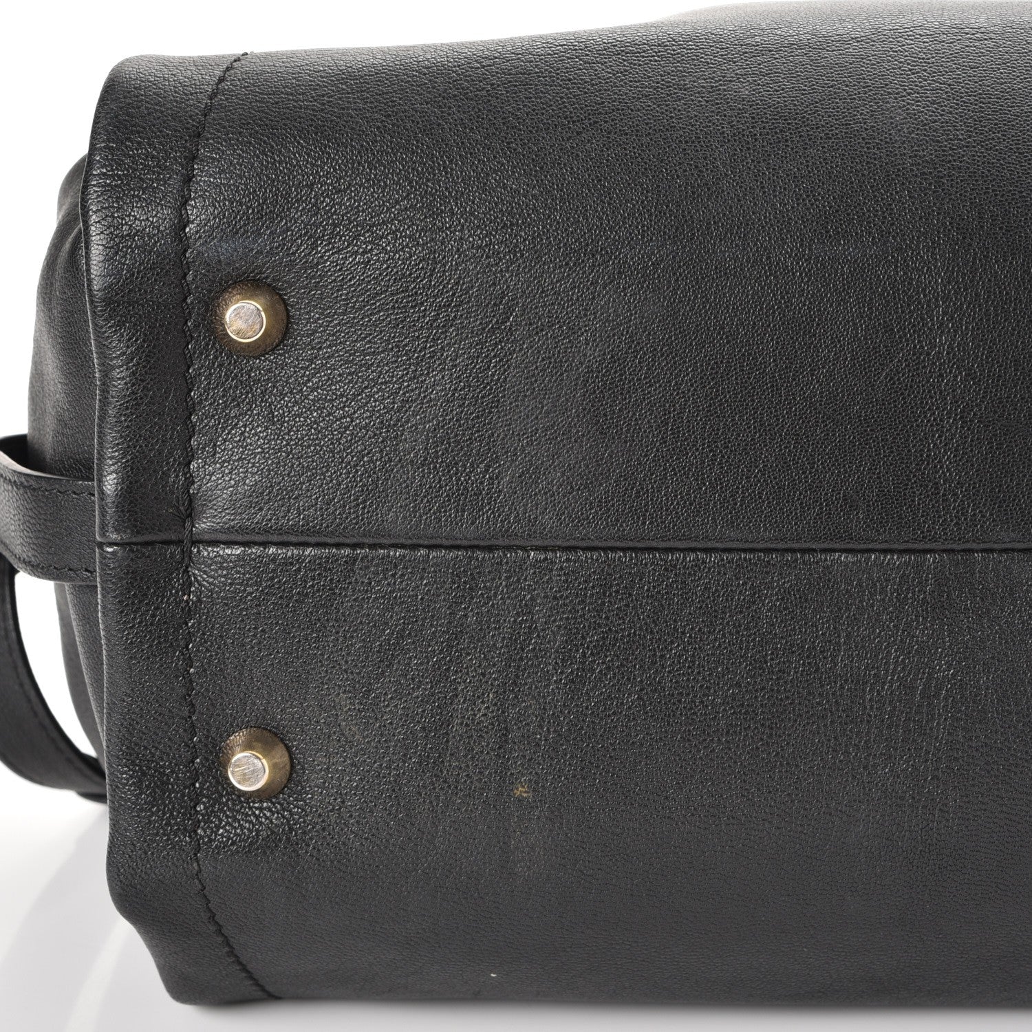 Lanvin Goatskin Trilogy Bowling Bag Black 10 of 16
