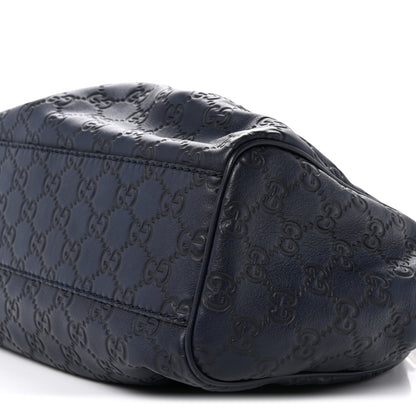 Gucci Guccissima Medium Sukey Tote Navy 10 of 12