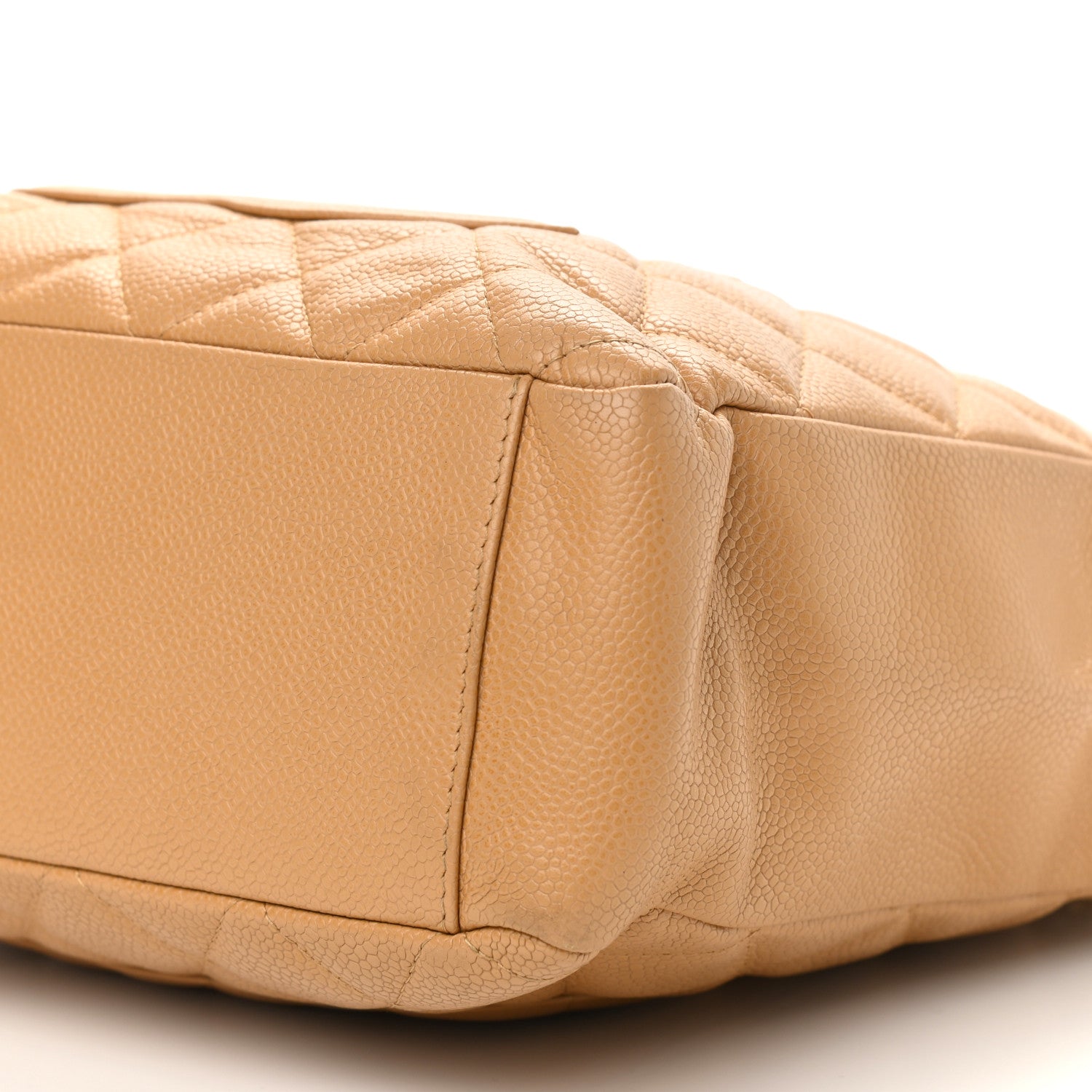 Chanel Caviar Quilted Petit Shopping Tote PST Dark Beige 10 of 13