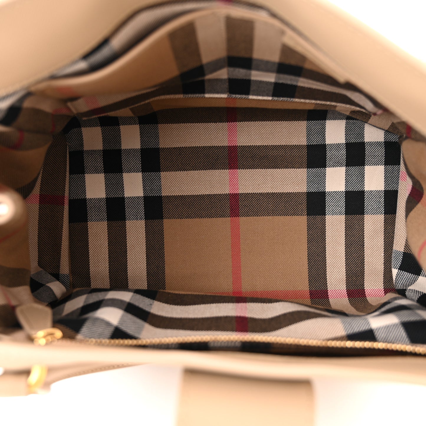 Trench Calfskin Medium Buckle Tote Honey