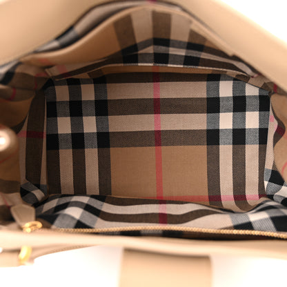Burberry Trench Calfskin Medium Buckle Tote Honey 5 of 11