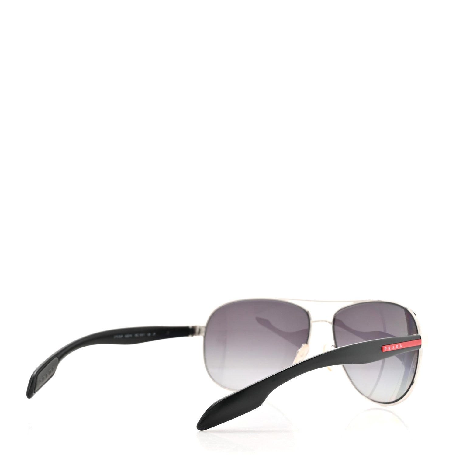 Prada Aviator Sunglasses SPS 53P Black 4 of 7
