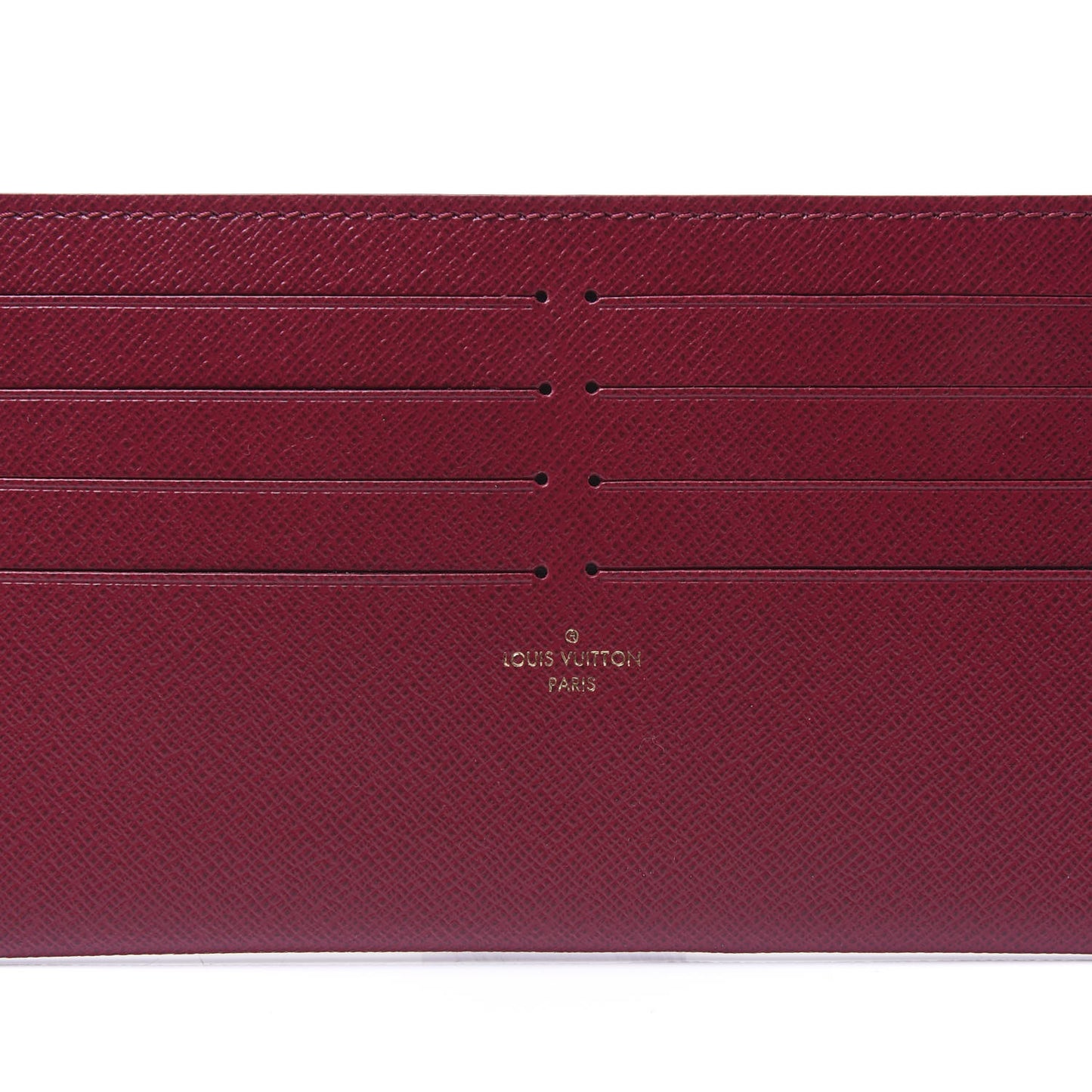 Calfskin Felicie Card Holder Insert Fuchsia