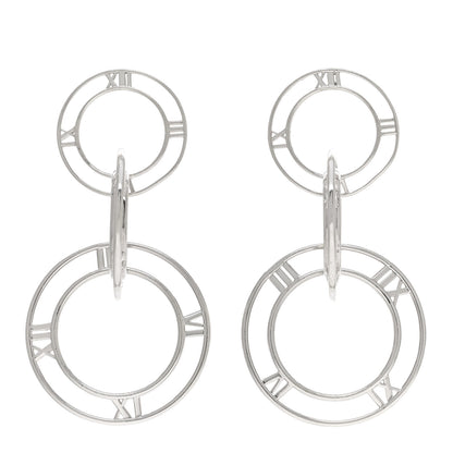 Tiffany Sterling Silver Atlas Triple Drop Earrings 1 of 4