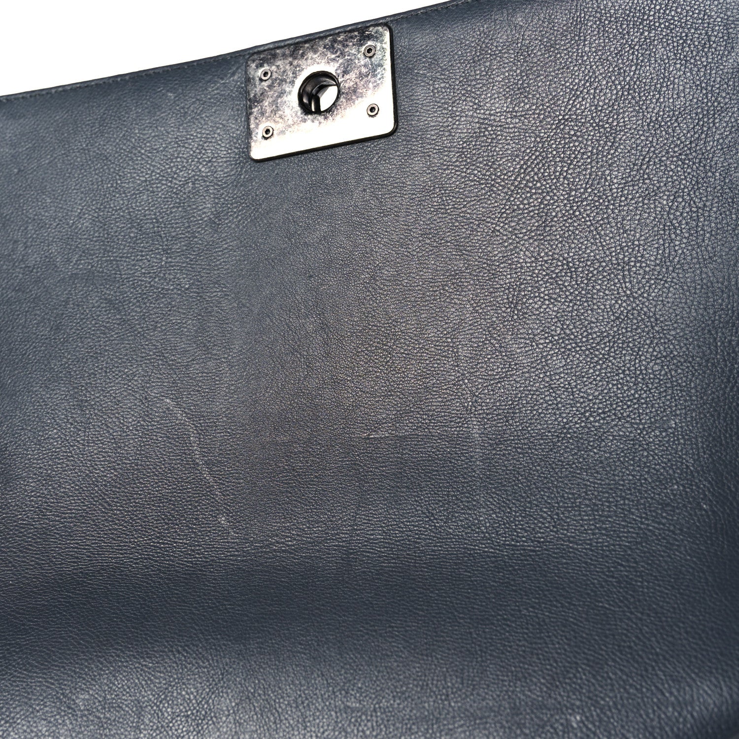 Chanel Calfskin Double Stitch Medium Boy Flap Grey 13 of 13