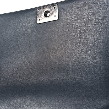 Chanel Calfskin Double Stitch Medium Boy Flap Grey 13 of 13