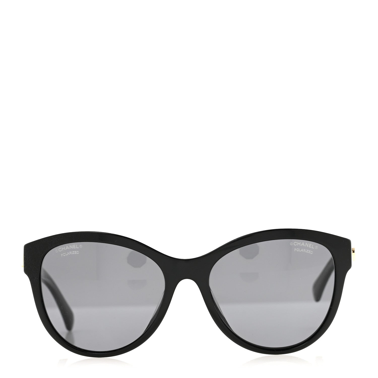 Chanel Acetate Pantos Logo Polarized Sunglasses 5458 Black 2 of 8