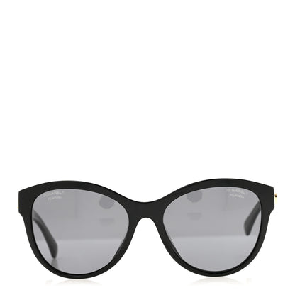 Chanel Acetate Pantos Logo Polarized Sunglasses 5458 Black 2 of 8