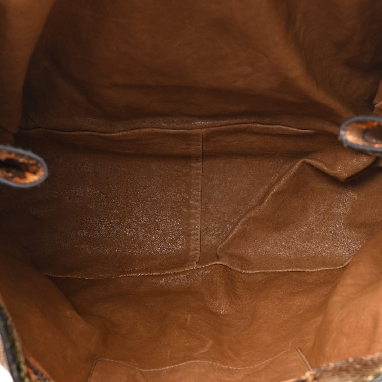 Snakeskin Front Pocket Tote Multicolor