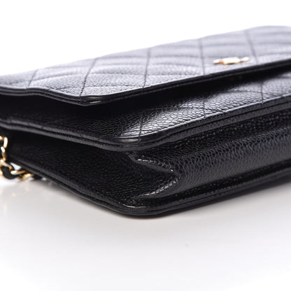 Chanel Caviar Quilted Wallet On Chain WOC Black 13 of 19