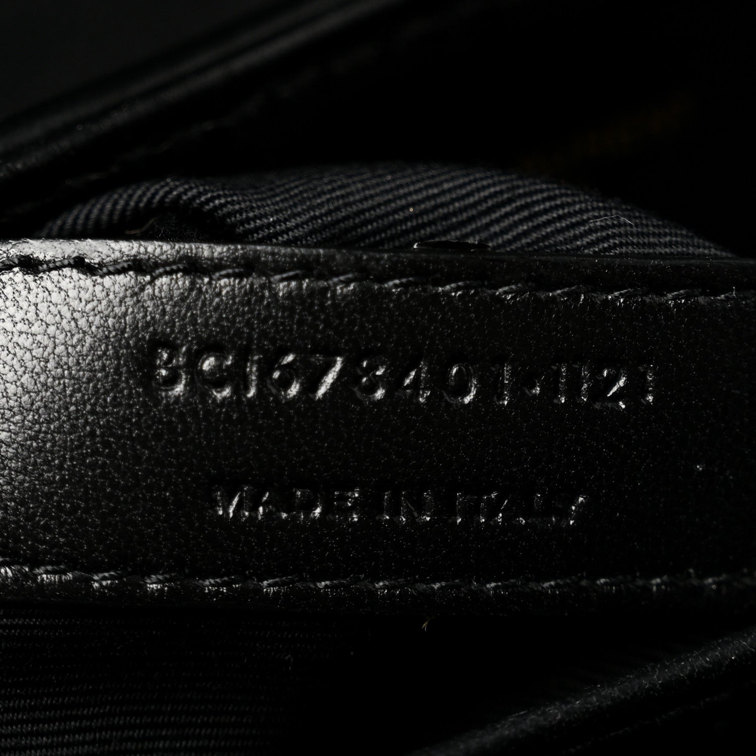 Saint Laurent Calfskin Y Quilted Monogram Toy Loulou Crossbody Bag Black 7 of 11