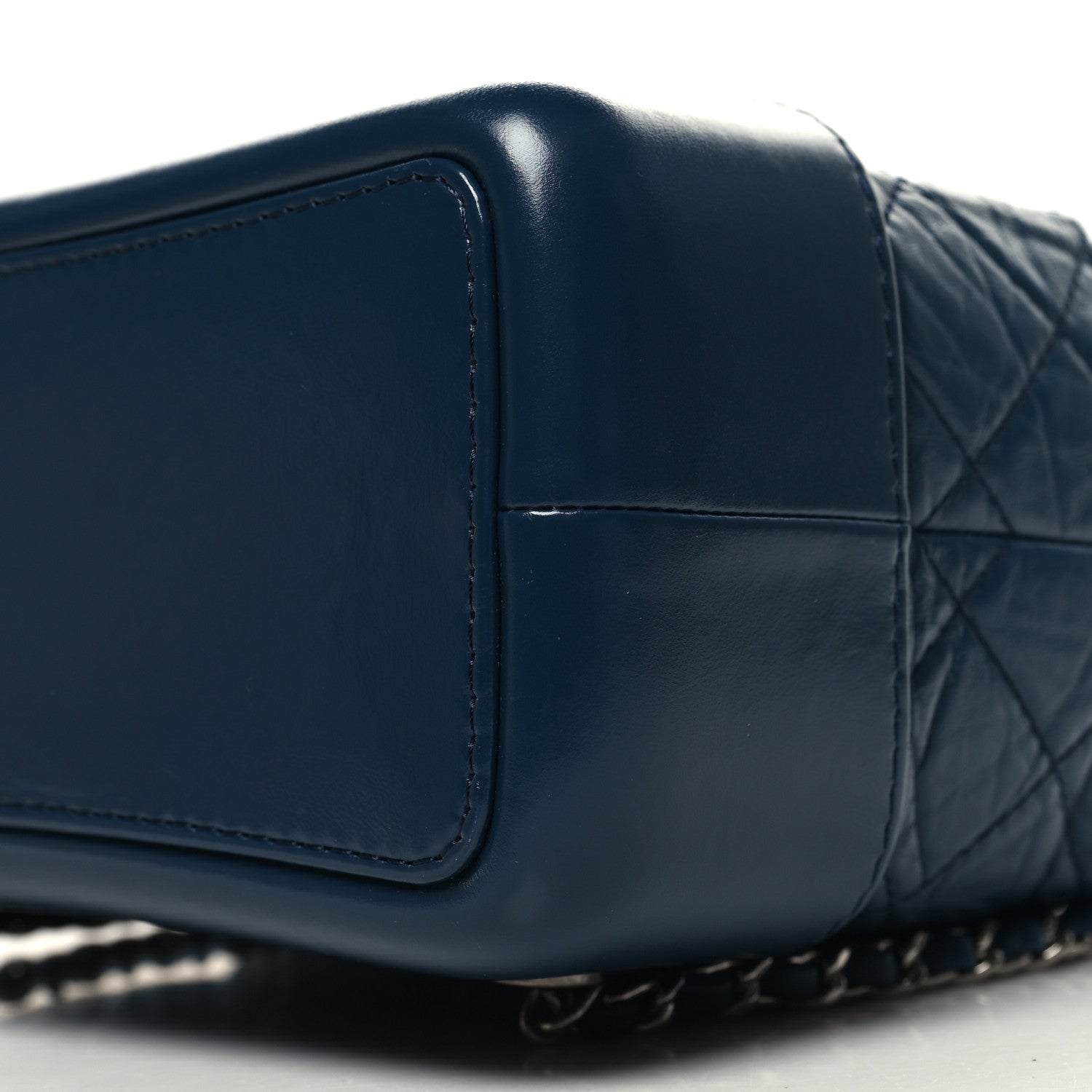 Chanel Aged Calfskin Quilted Small Gabrielle Backpack Navy 10 of 11