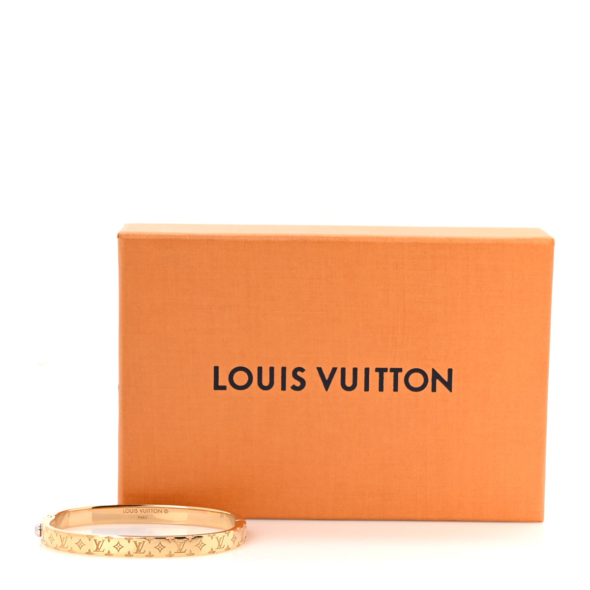Brass Monogram Nanogram Strass Cuff S Gold