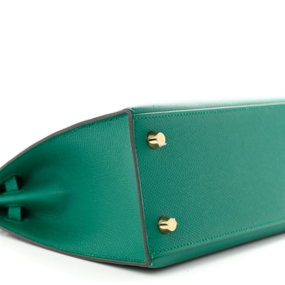 Hermes Epsom Kelly Sellier 25 Malachite 9 of 10