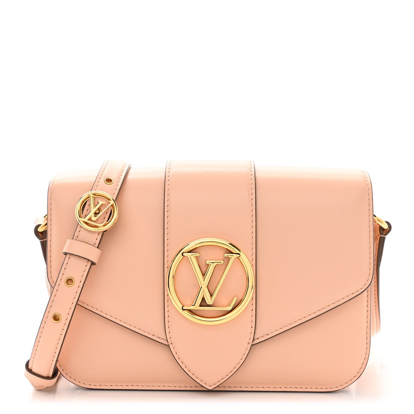 Smooth Calfskin LV Pont 9 Rose Himalaya