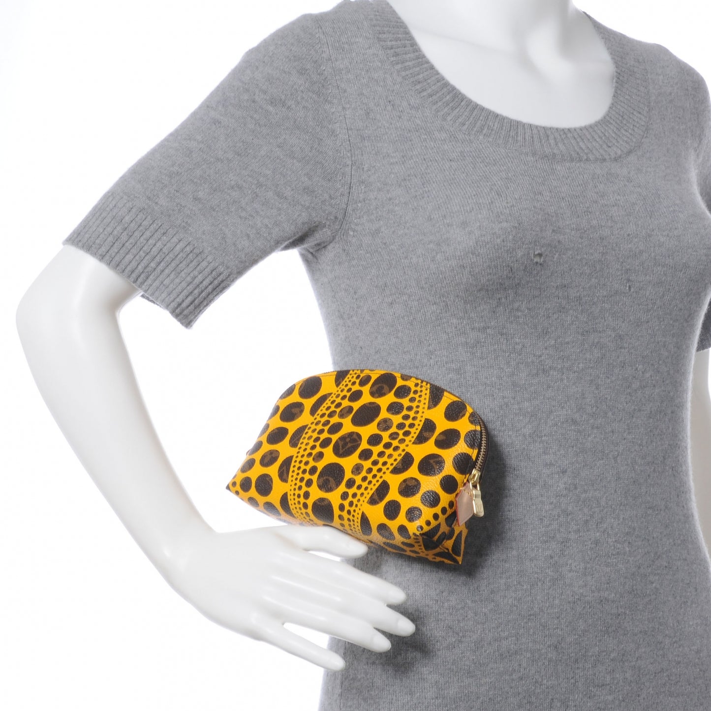 Monogram Kusama Pumpkin Dots Cosmetic Pouch Yellow