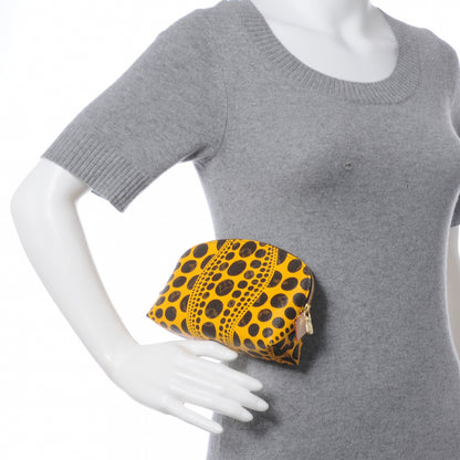 Louis Vuitton Monogram Kusama Pumpkin Dots Cosmetic Pouch Yellow 2 of 7