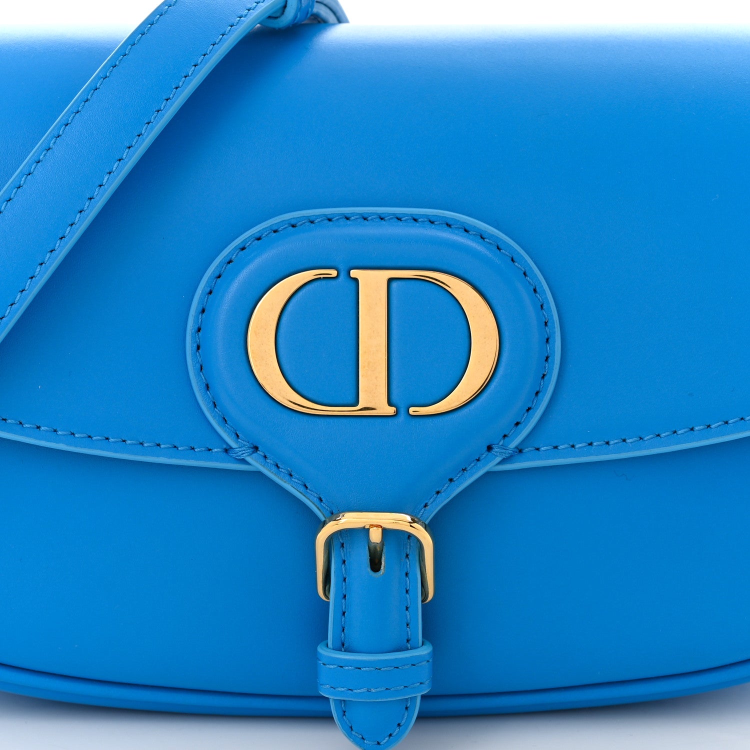 Christian Dior Box Calfskin East West Bobby Bag Reef Blue 8 of 10