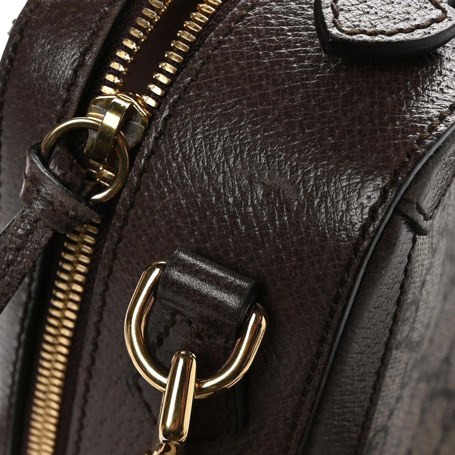 Gucci GG Supreme Monogram Web Small Ophidia Top Handle Shoulder Bag Brown 14 of 14