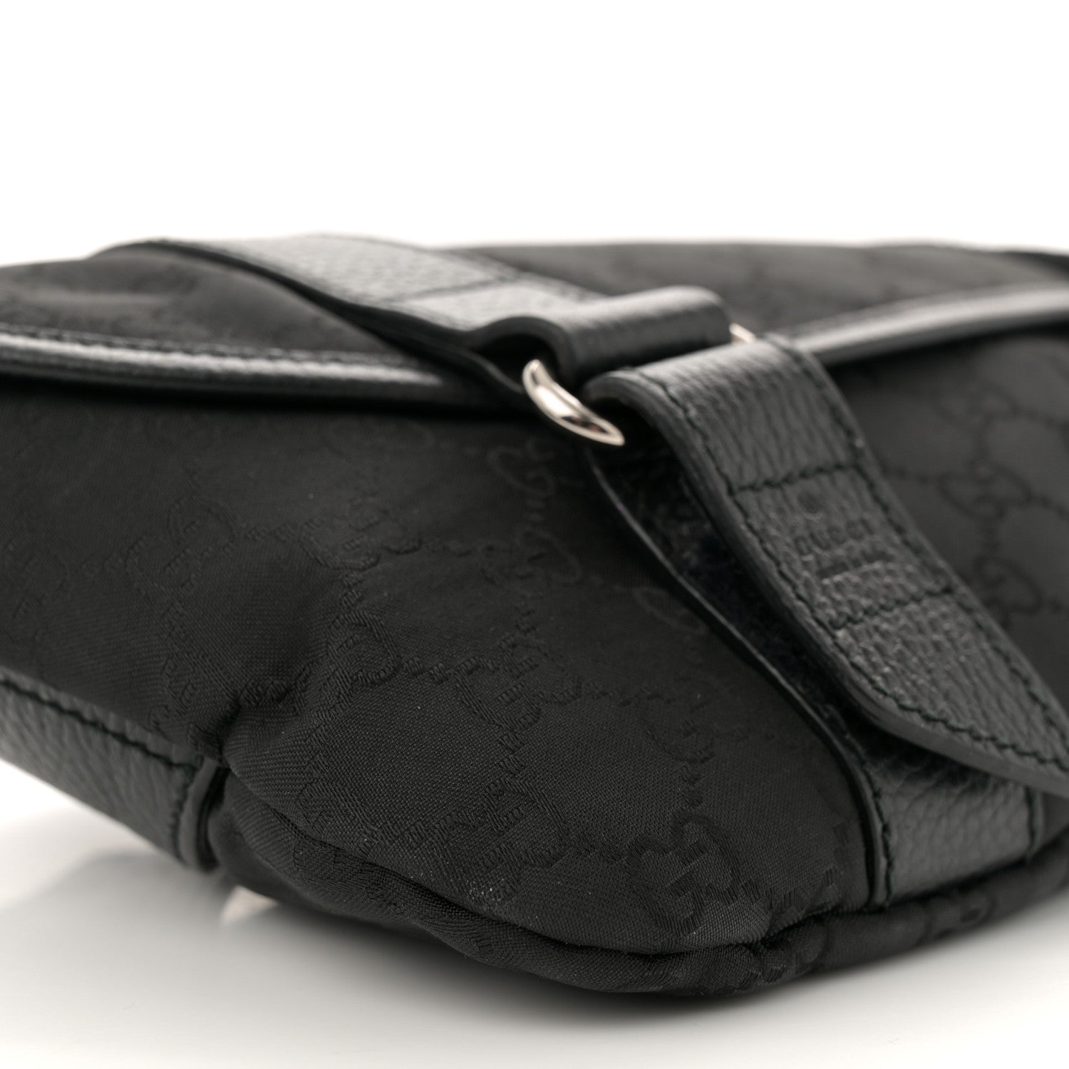 Gucci Nylon Monogram Waist Belt Bag  Black 9 of 10