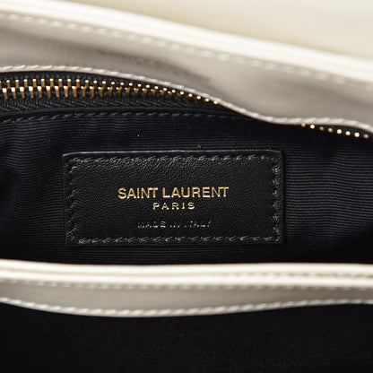 Saint Laurent Calfskin Y Quilted Monogram Toy Loulou Crossbody Bag Crema Soft 6 of 8