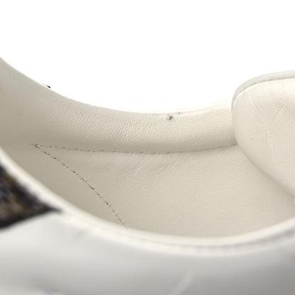 Louis Vuitton Lambskin Embossed Monogram Time Out Sneakers 37.5 White 11 of 14