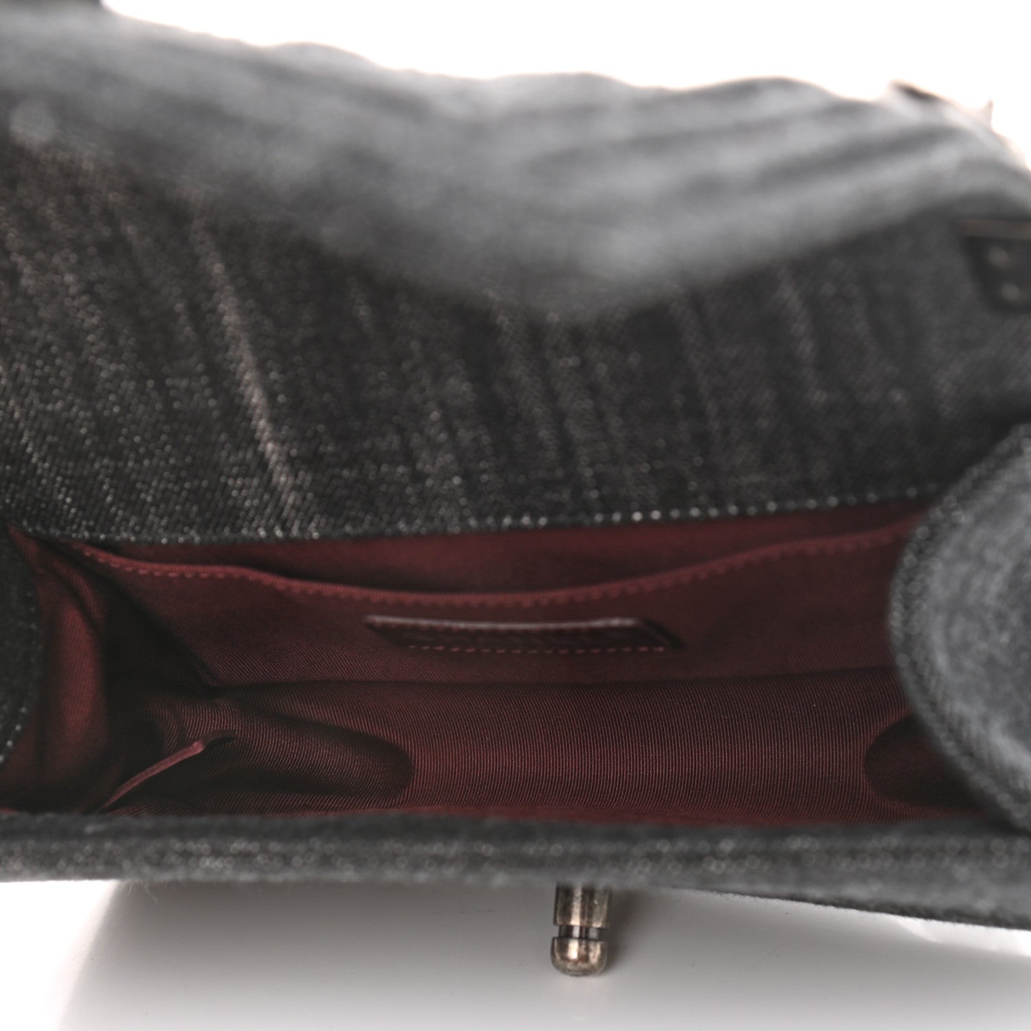 Chanel Denim Quilted Small Boy Flap Black 7 of 10