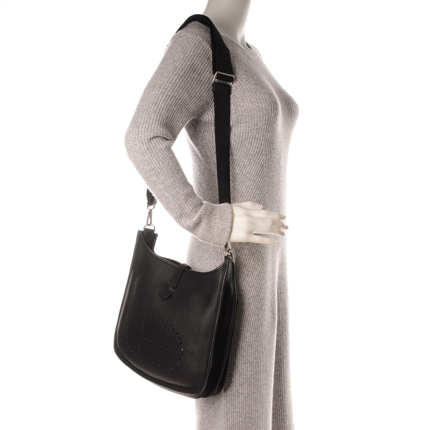 Hermes Taurillon Clemence Evelyne III PM Black 2 of 13