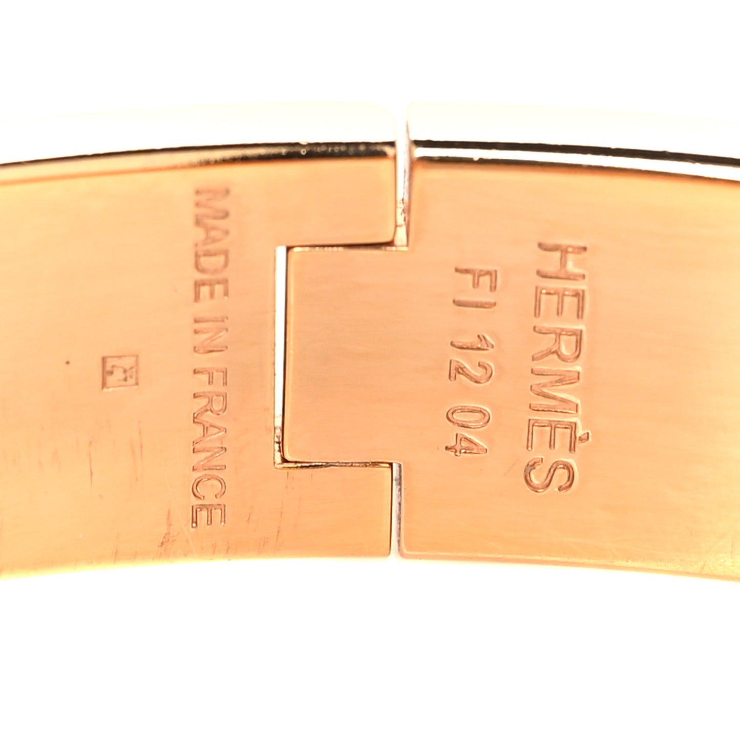 Enamel Printed Narrow Candy Libris Clic Clac H Bracelet PM Aube