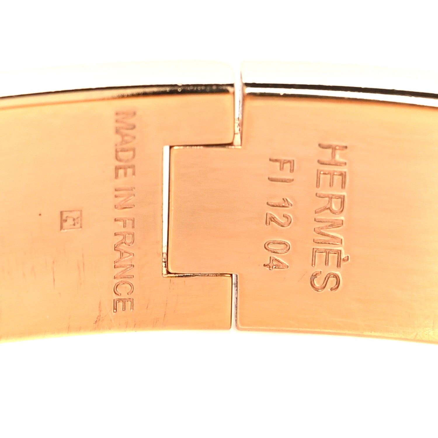 Hermes Enamel Printed Narrow Candy Libris Clic Clac H Bracelet PM Aube 4 of 5