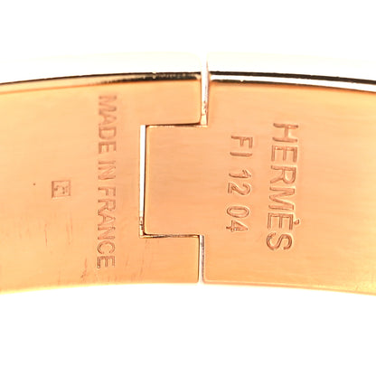 Hermes Enamel Printed Narrow Candy Libris Clic Clac H Bracelet PM Aube 4 of 5