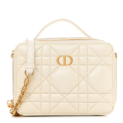 Christian Dior Calfskin Macrocannage Caro Box Bag Latte 1 of 10