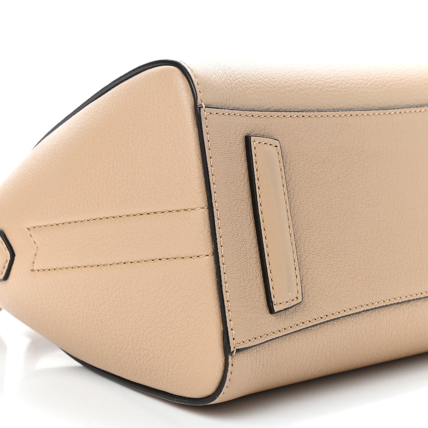 Sugar Goatskin Mini Antigona Beige Camel